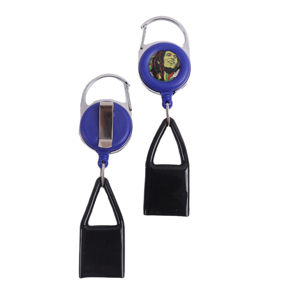 Lighter Leash Retractable Lighter Clip Keychain Assorted Colors
