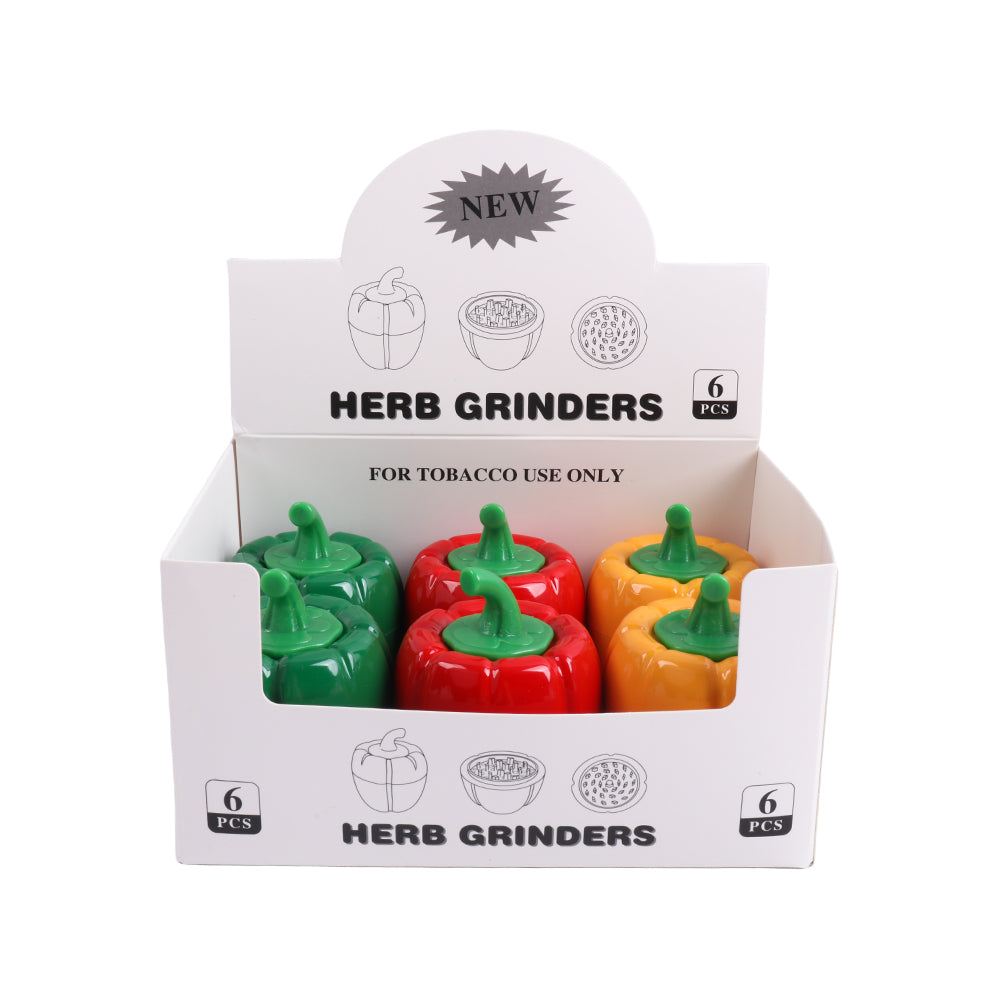 Bell Pepper Design Herb Grinder 4 Layers
