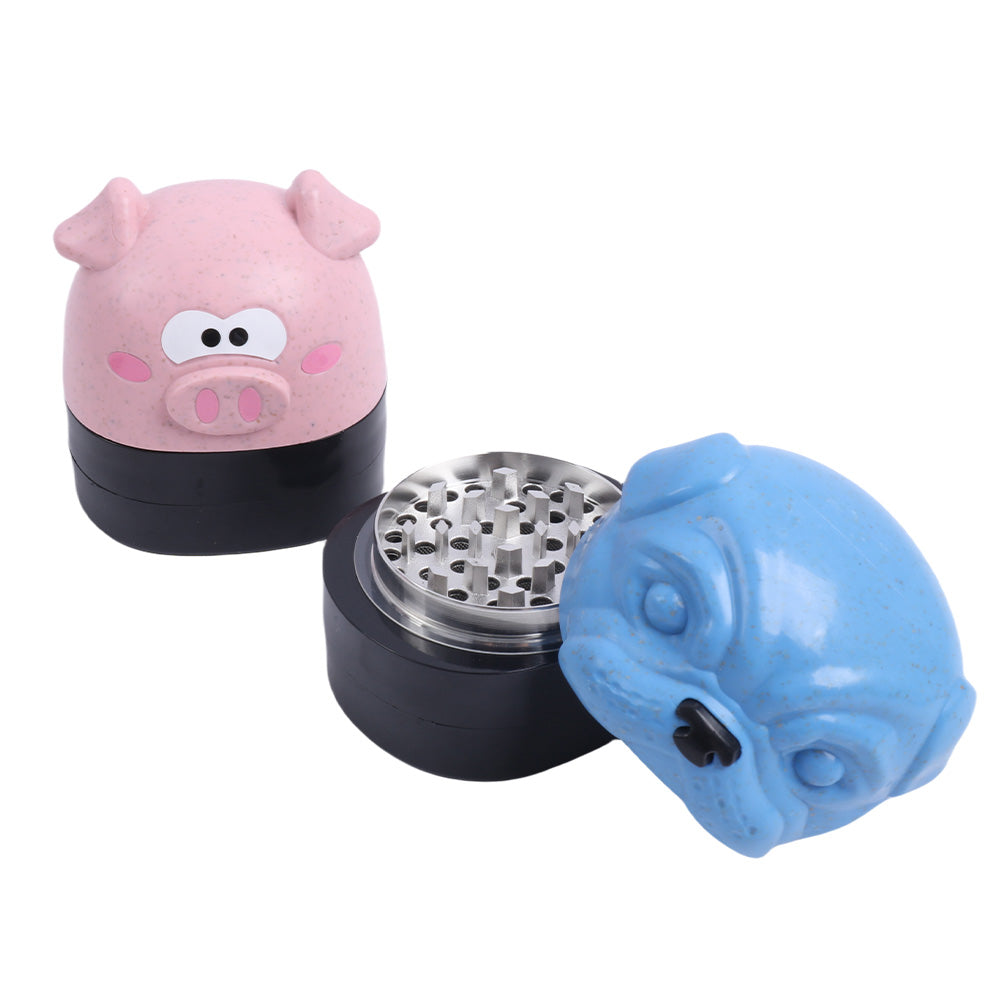 Adorable Animal Head Herb Grinder 3 Layers
