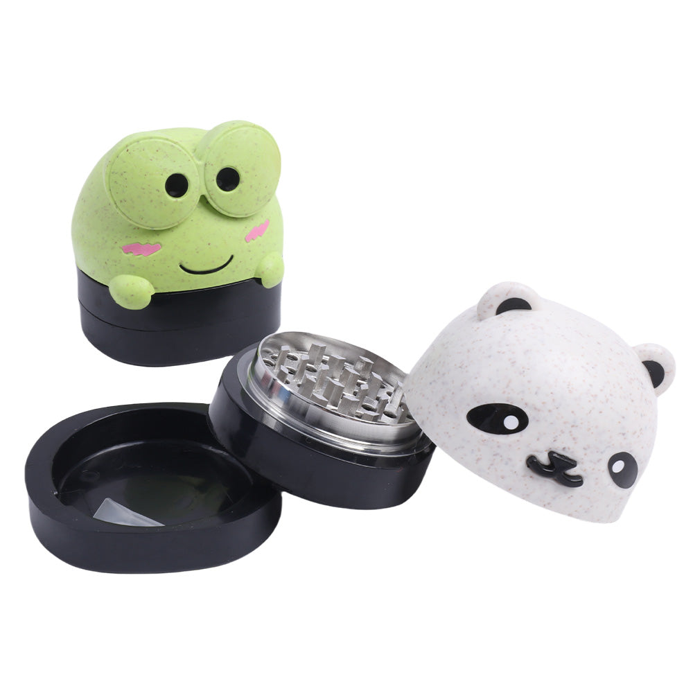 Adorable Animal Head Herb Grinder 3 Layers