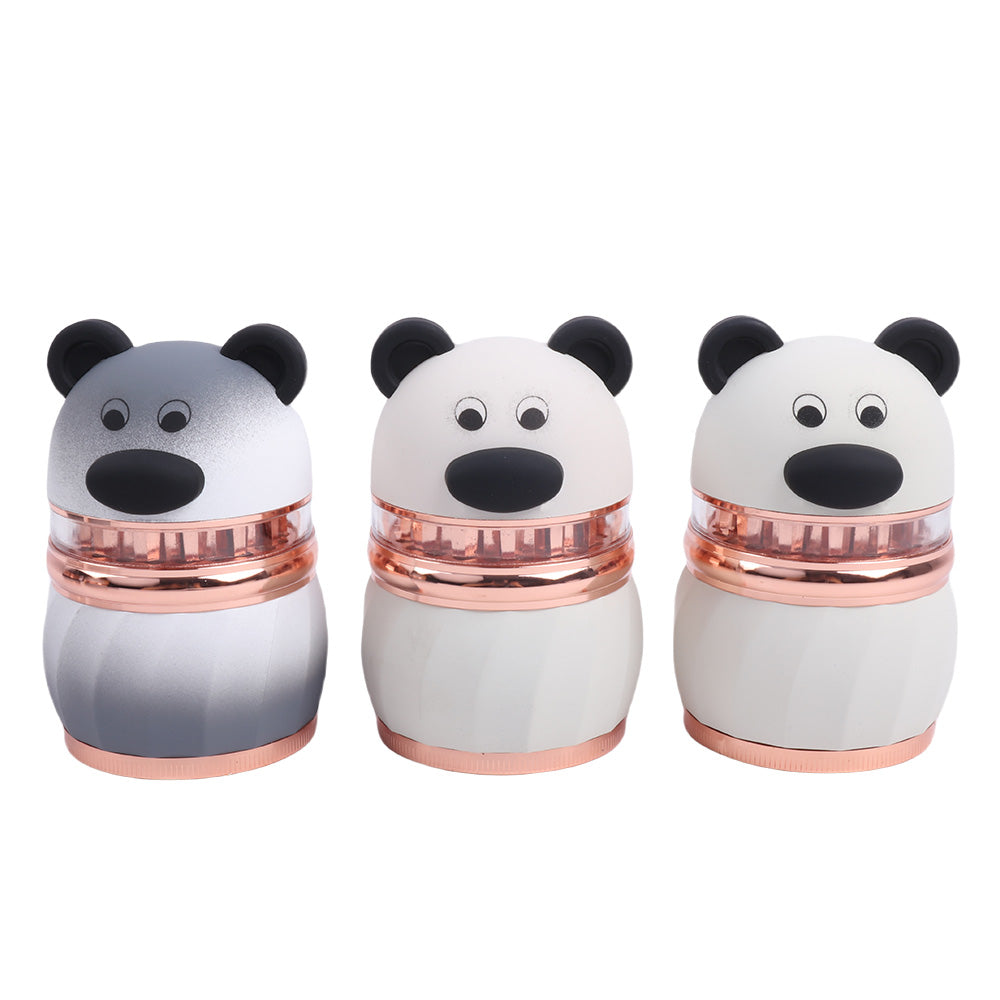 Zinc Alloy Herb Grinder Red Eye Dog Cute Bear Design