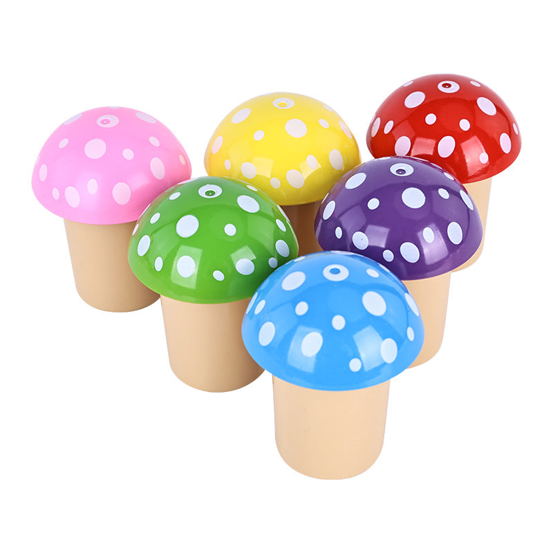 Colorful Mushroom Herb Grinder Plastic Cigarette Grinder-3 Parts