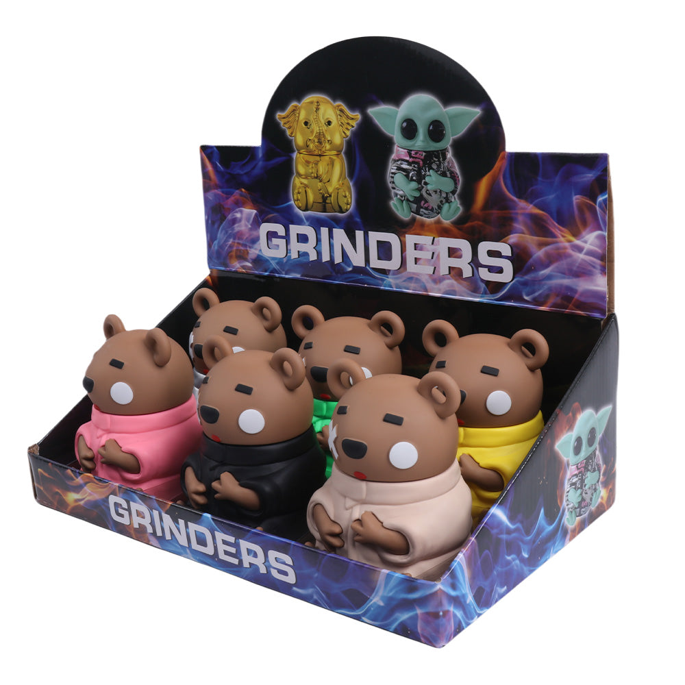 Cartoon Bear Zinc Alloy Dry Herb Grinder