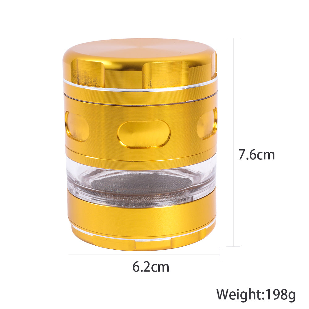 Aluminum Alloy Herb Grinder with Observation Window