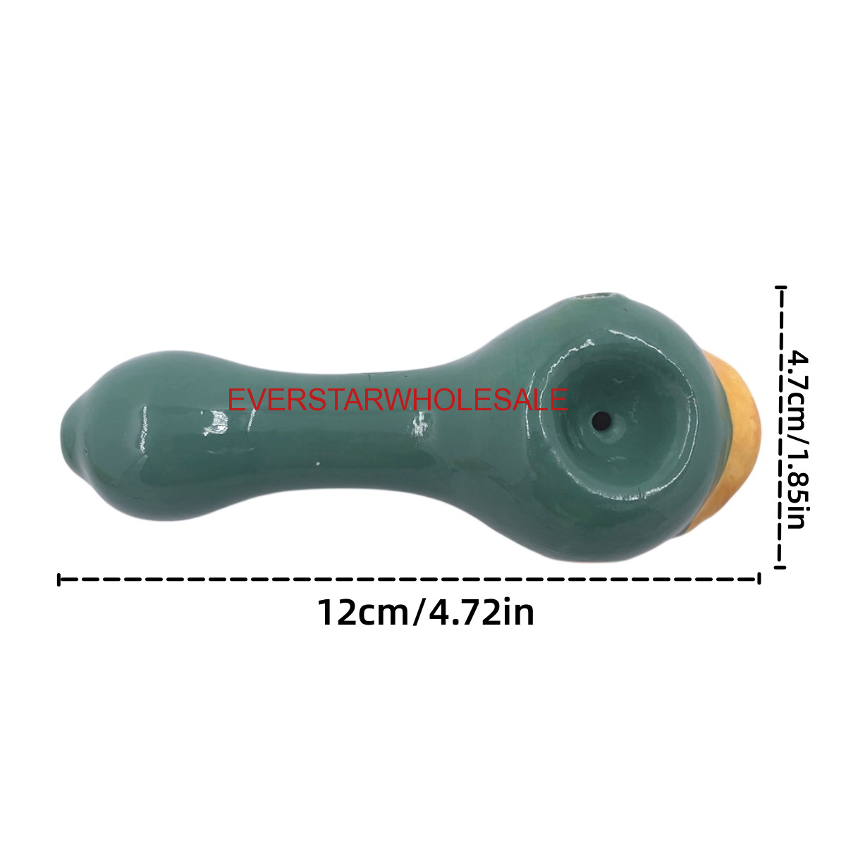 4.75" One Evil Eye Ceramic Hand Pipe