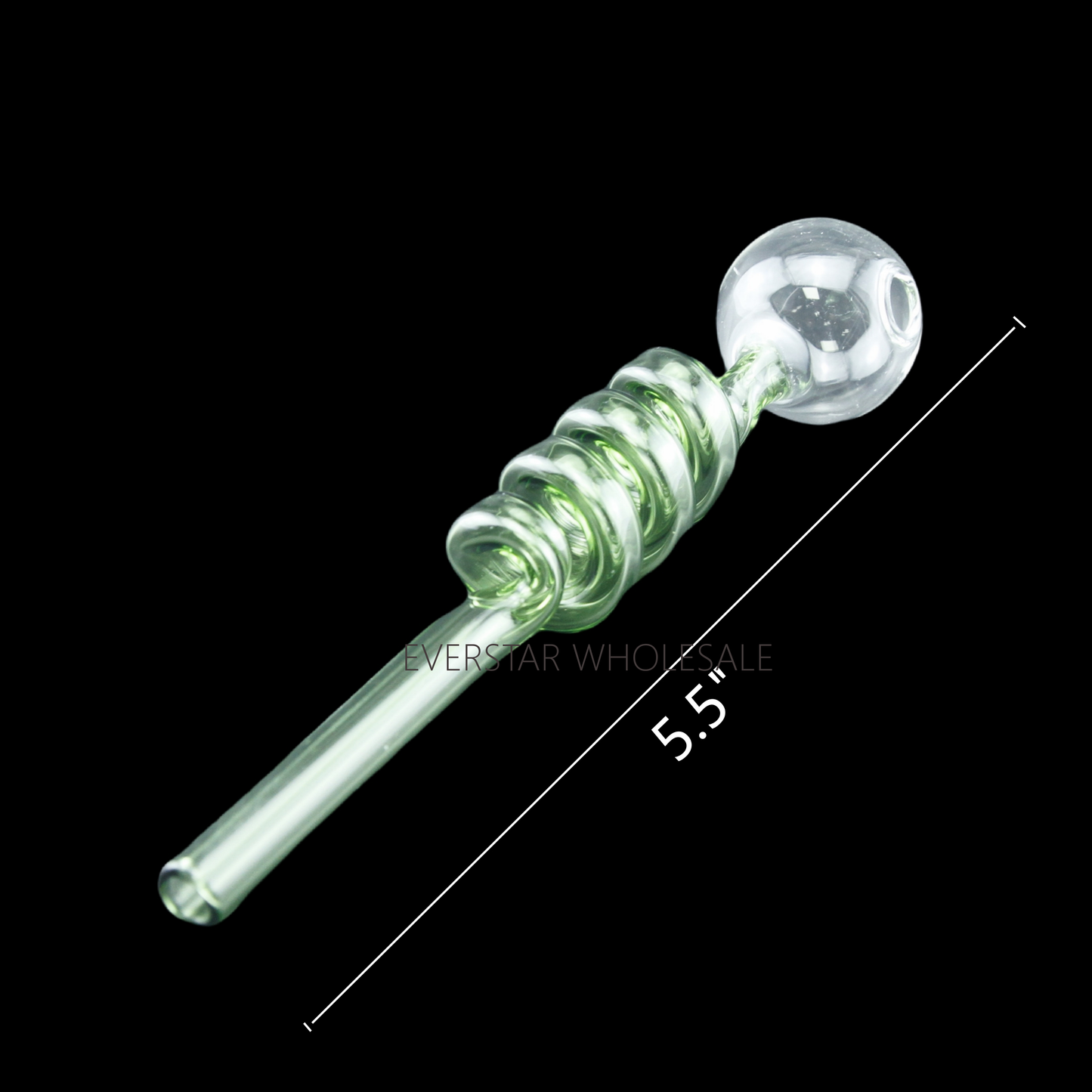 4PCS Colorful Spiral Glass Oil Burner Pipe 5.5 inch