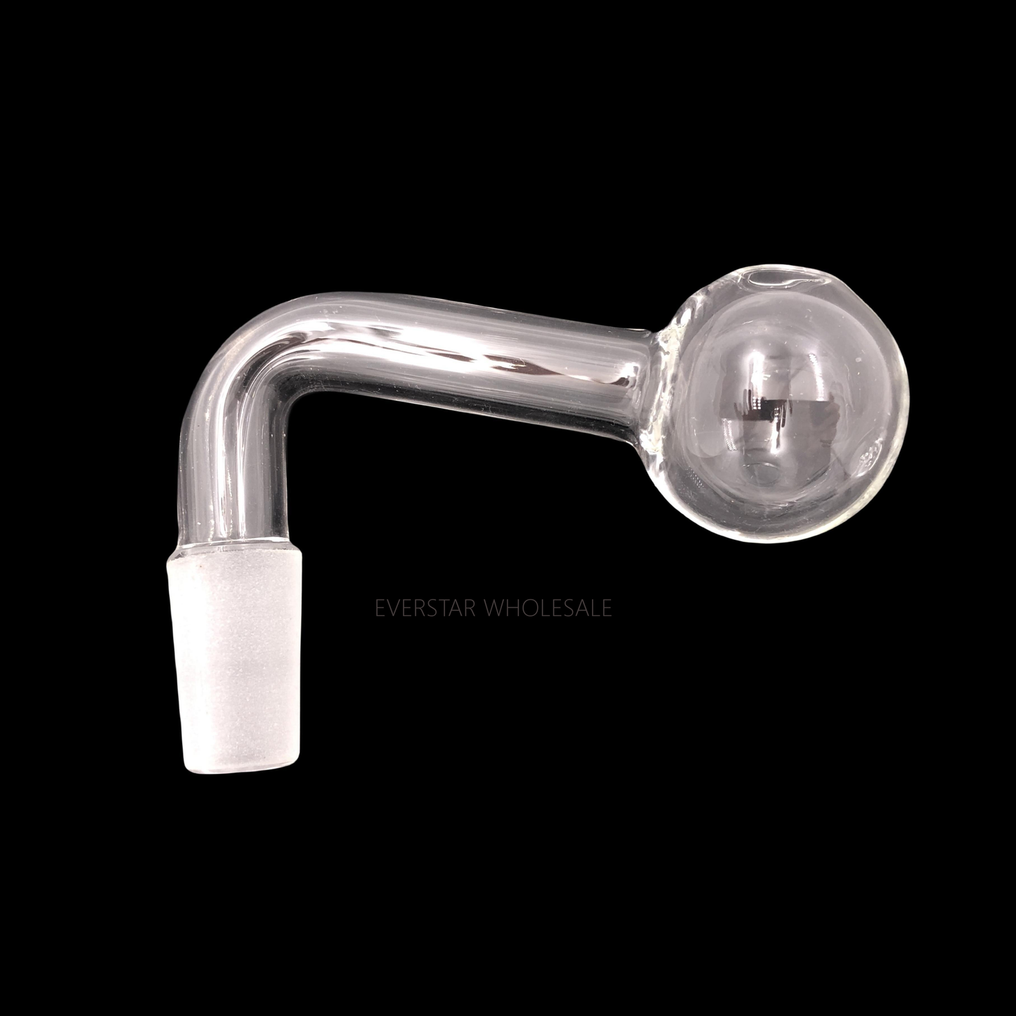 L Bend 14mm Male Clear Oil Burner-PACK of 6