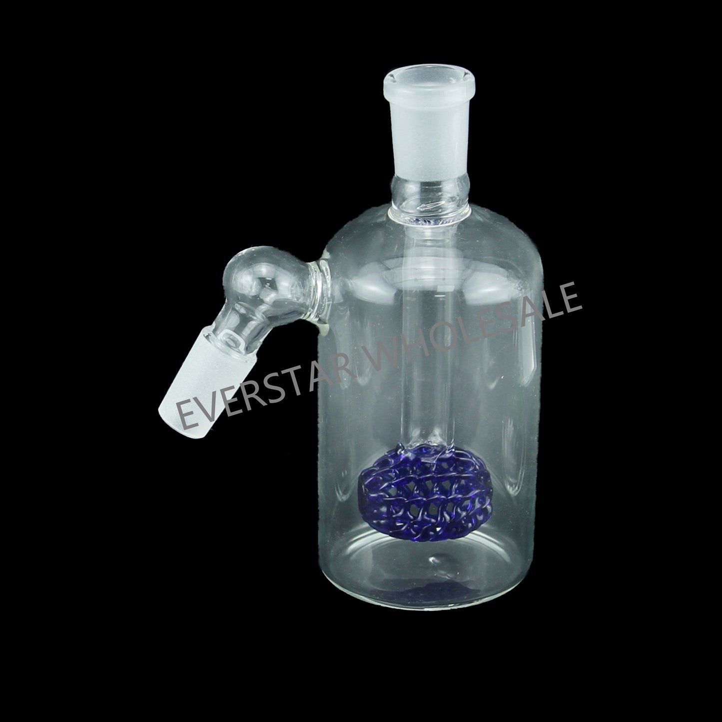 1pc Ash Catcher 45 degree 14mm Female to 14mm Male joint with Knit Cocoon Perc
