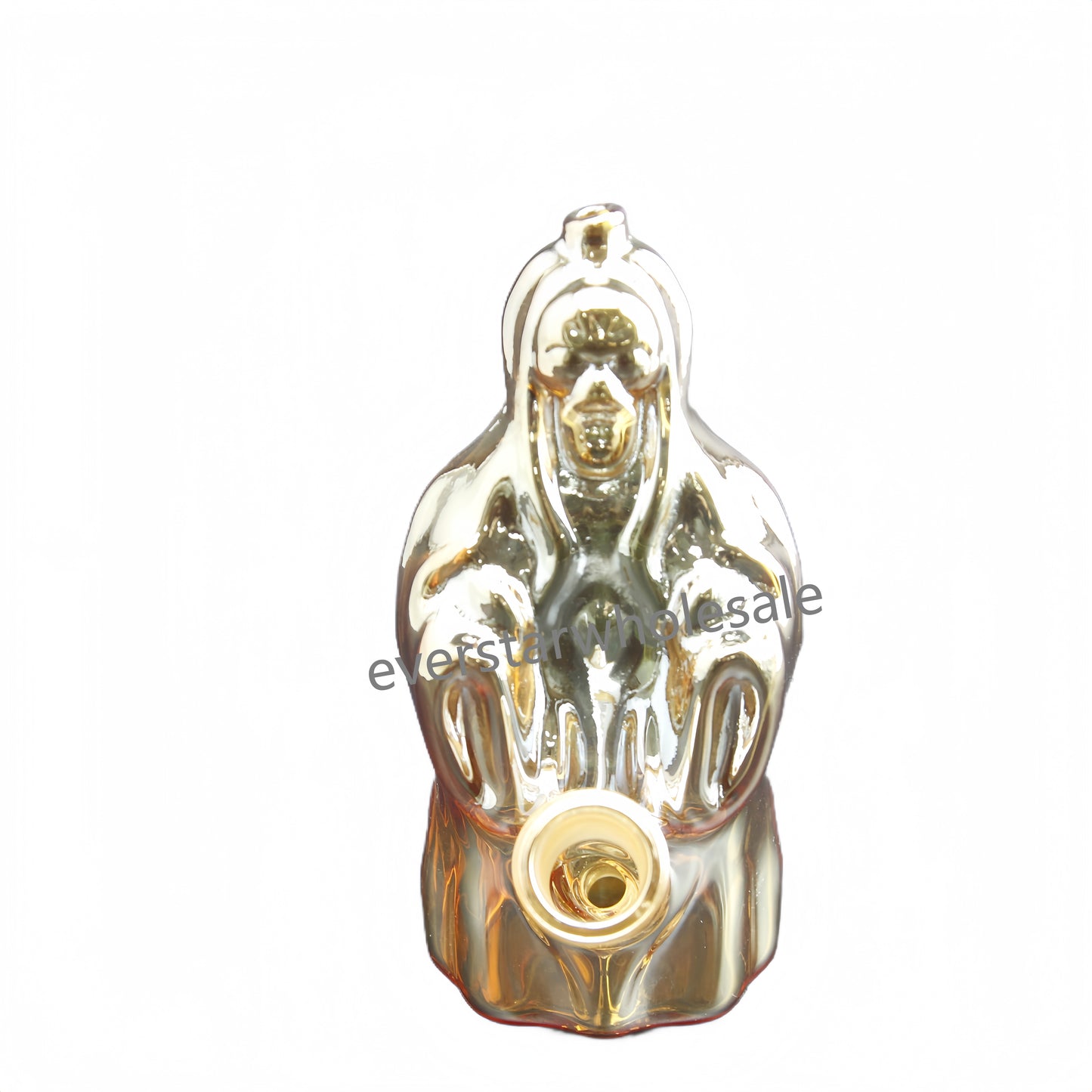 4.75 Inch Tall Electroplated Wizard Small Glass Bong Water Pipe