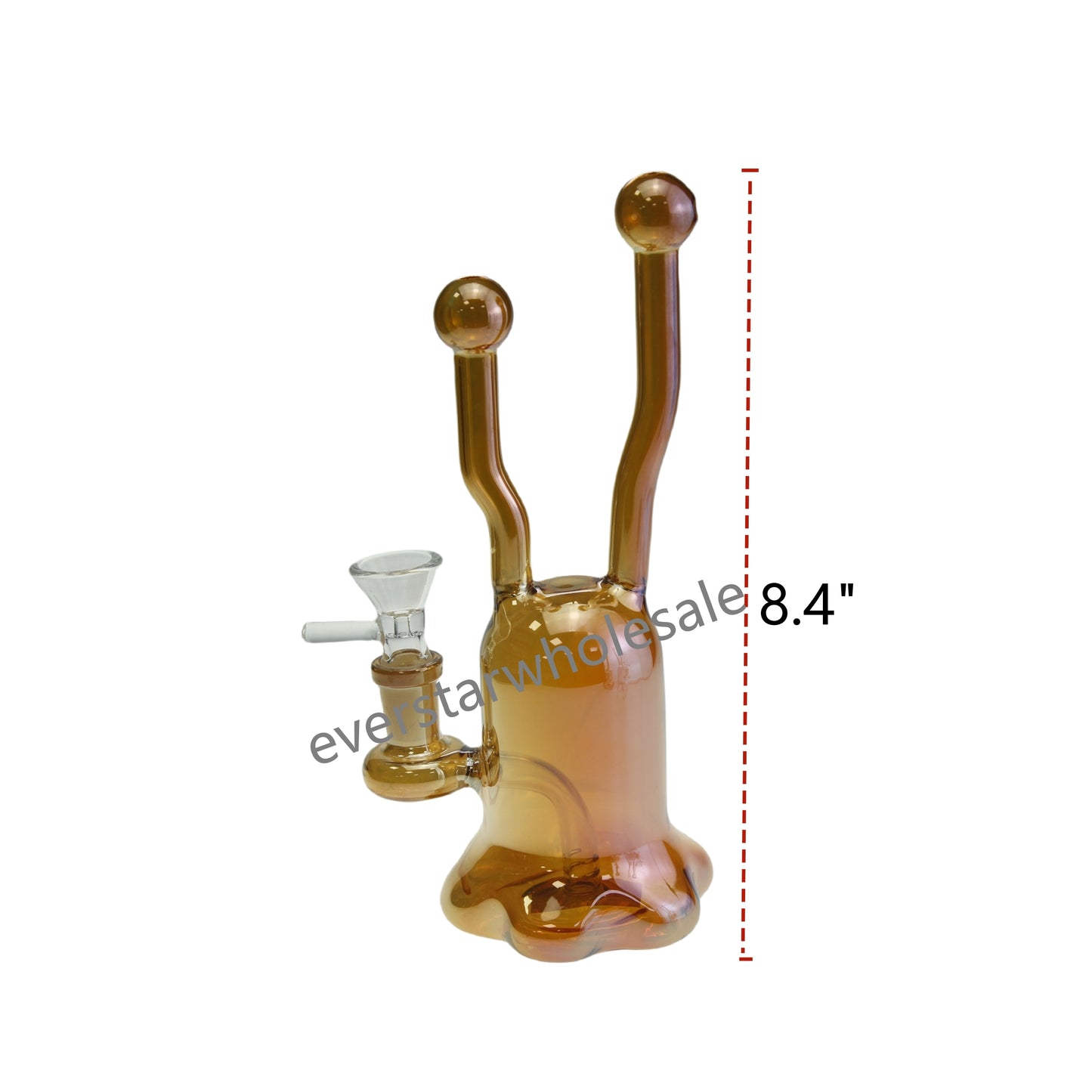 8.4 Inch Tall Metallic Color Electroplated Long Feeler Glass Water Pipes-Random Color