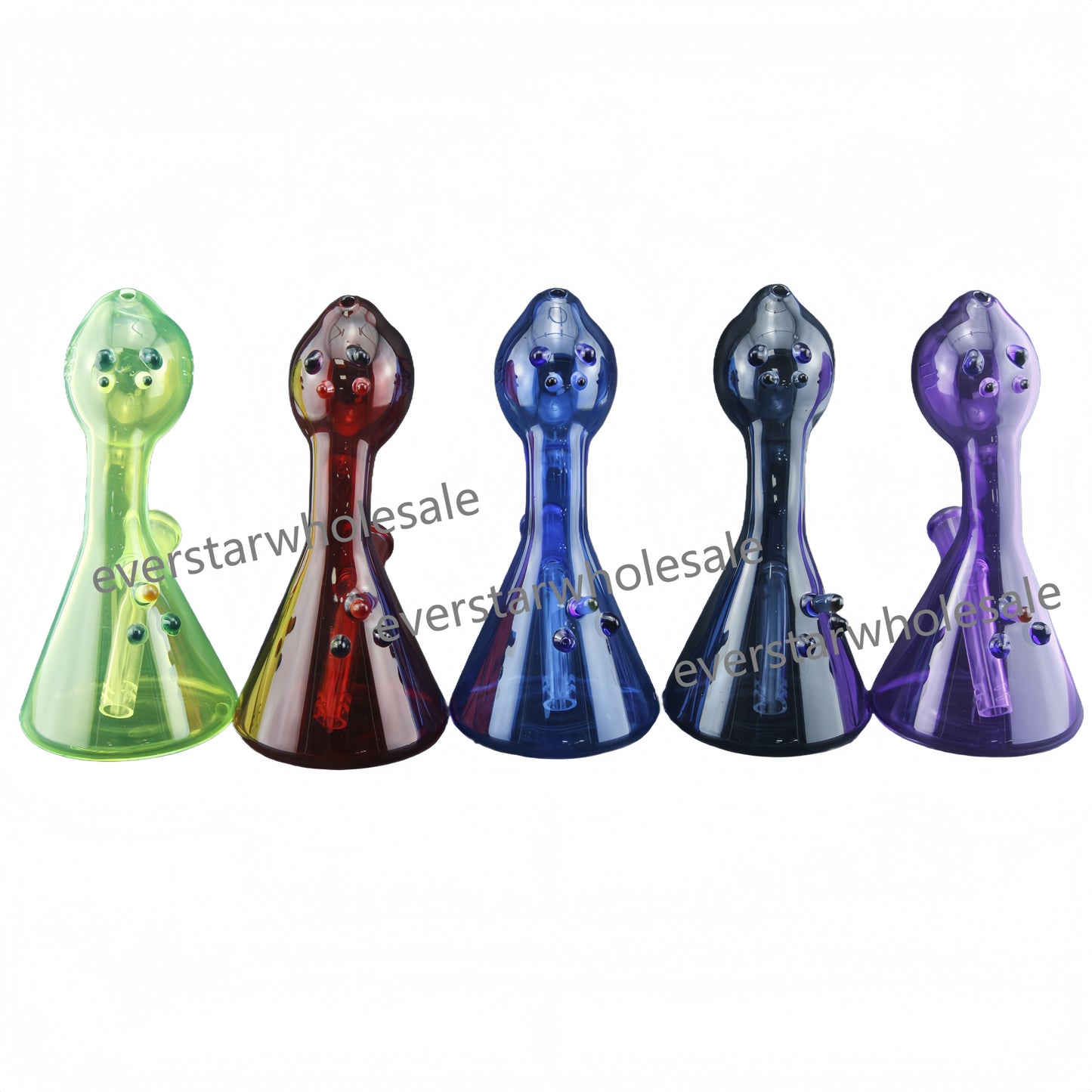 6 Inch Tall Colored Octopus Glass Wate Pipe-Random Color Comes