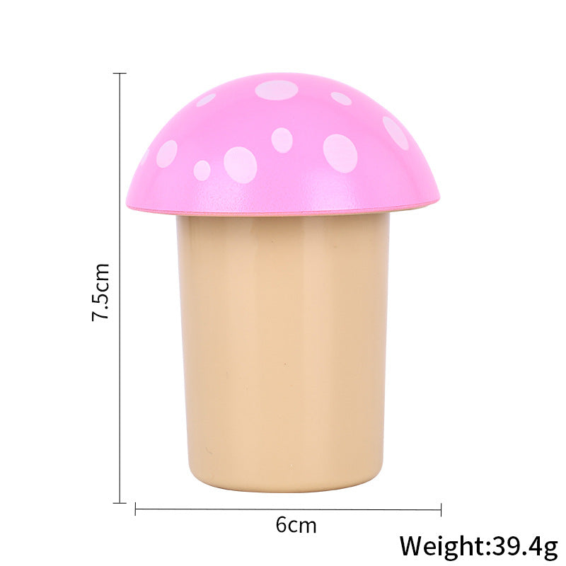 Colorful Mushroom Herb Grinder Plastic Cigarette Grinder-3 Parts