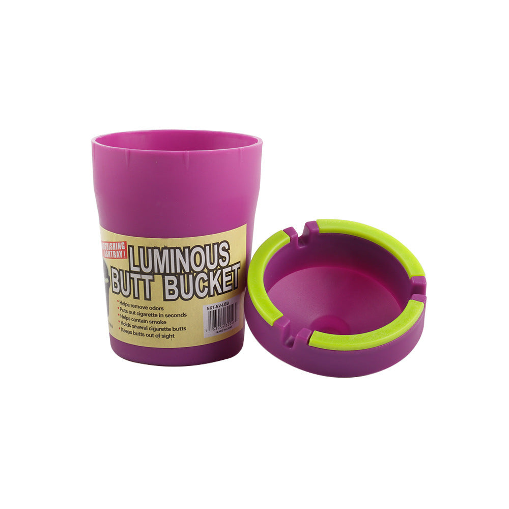 Luminous Glow in Dark Cigarette Butt Bucket Car Ashtrays