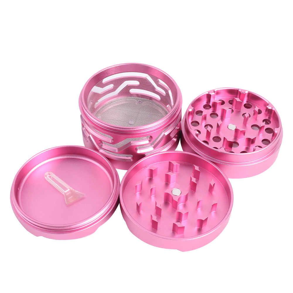 Aluminum Alloy Metal Herb Grinder with Window