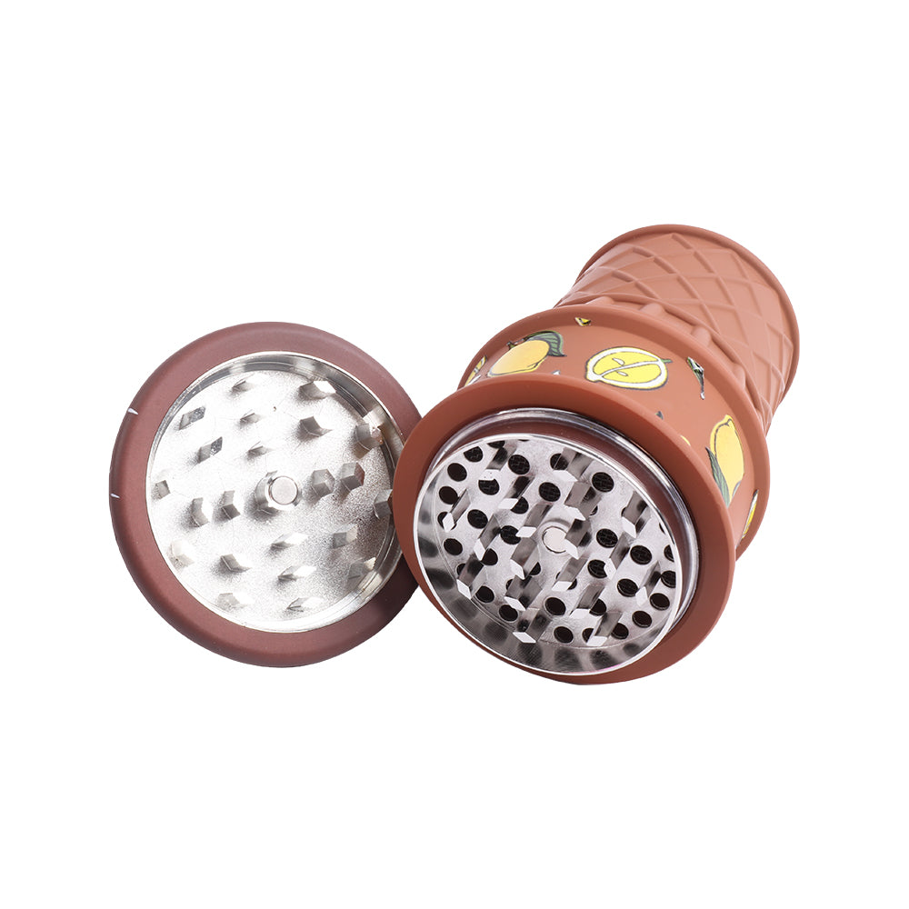 Ice Cream Cone Herb Grinder 3 Layers Color Randomly-1 PC