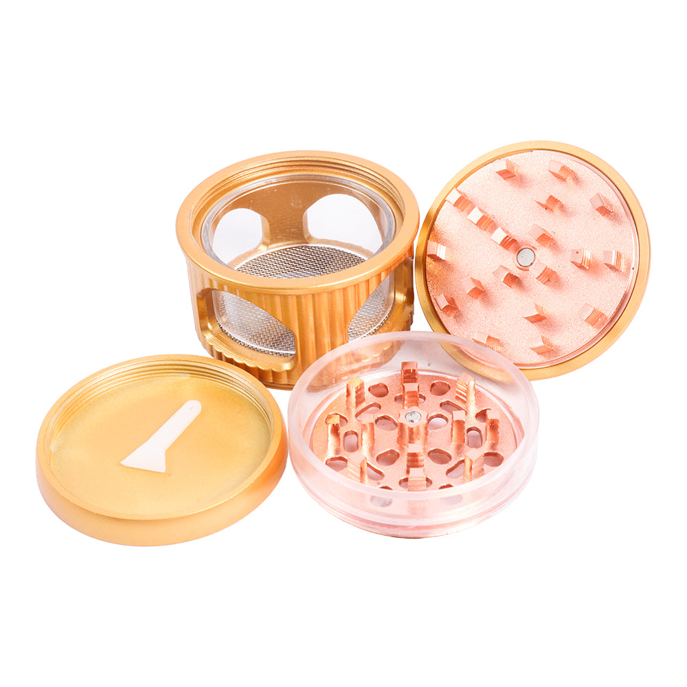Castle Design Metal Herb Grinder-4 Layers