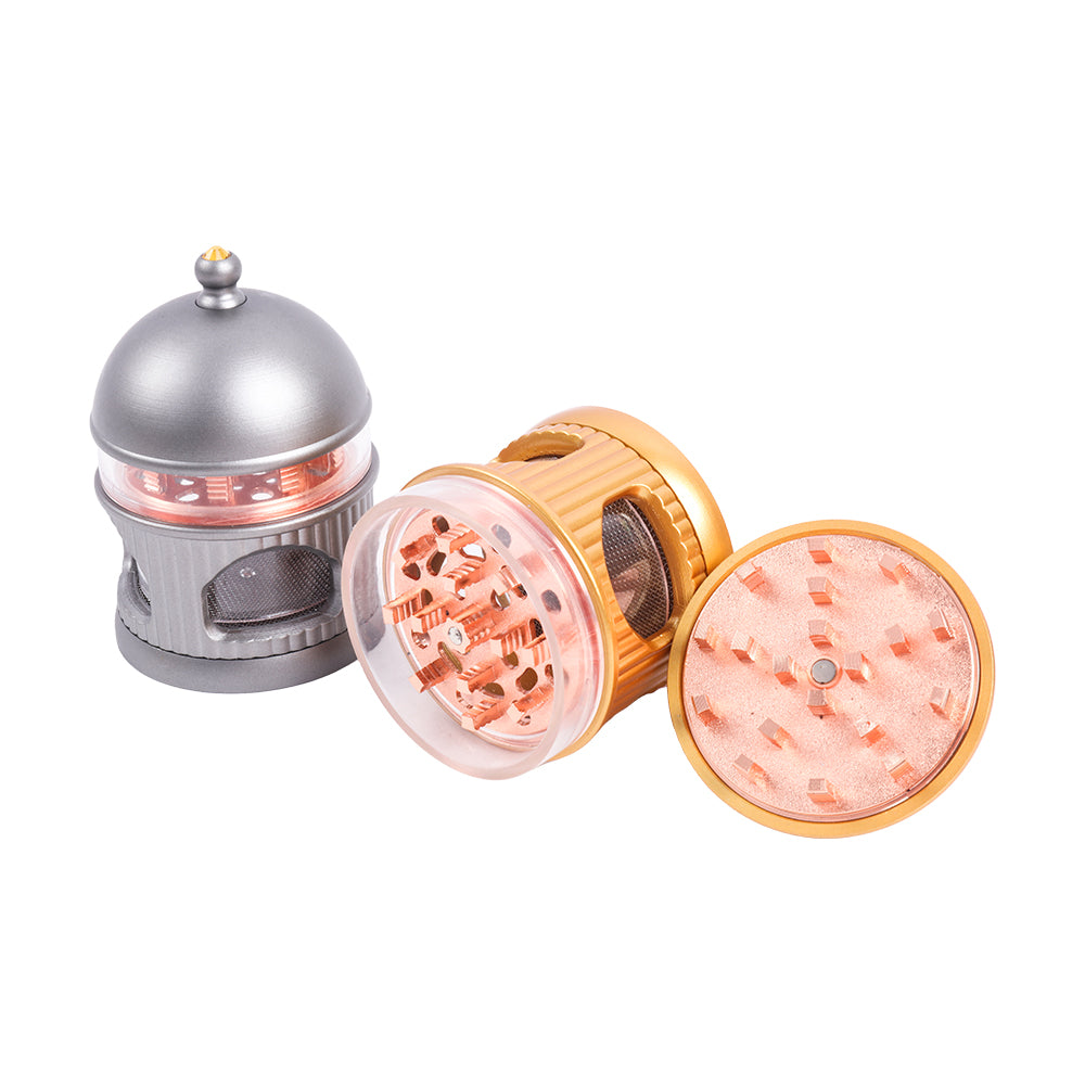 Castle Design Metal Herb Grinder-4 Layers
