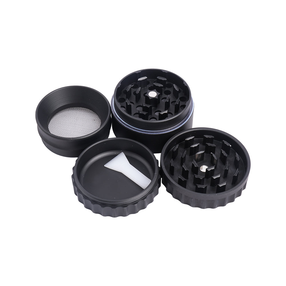 Diameter 50mm Jagged Cover Aluminum Alloy Herb Grinder-Random Color
