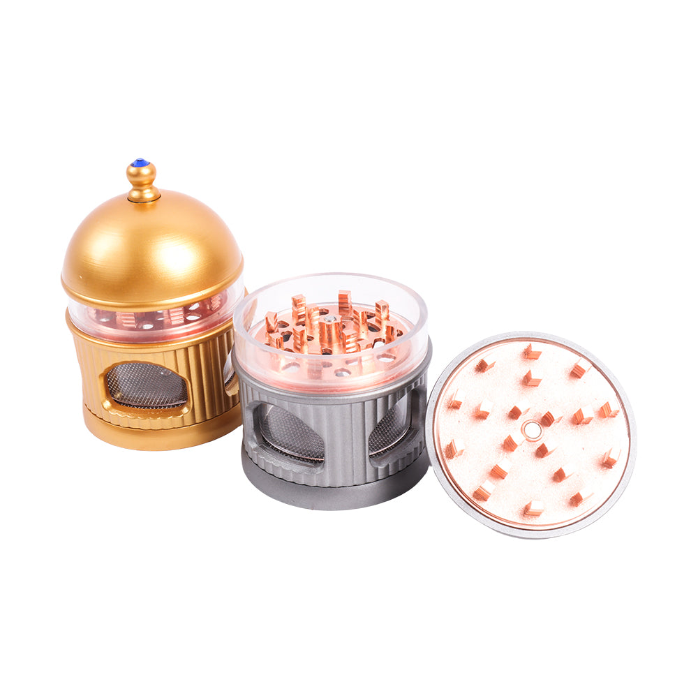 Castle Design Metal Herb Grinder-4 Layers