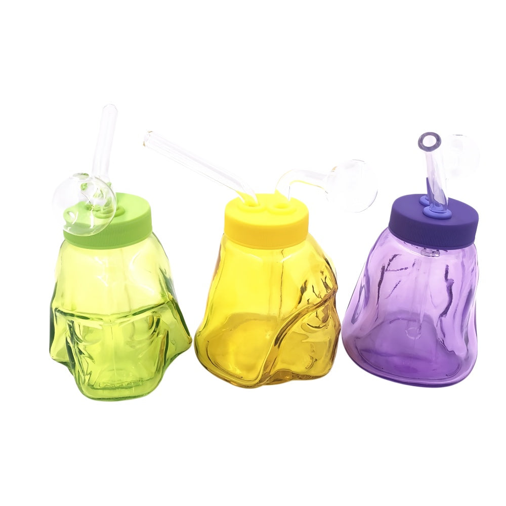 4 Inch Colorful Darth Vader Glass Bubbler