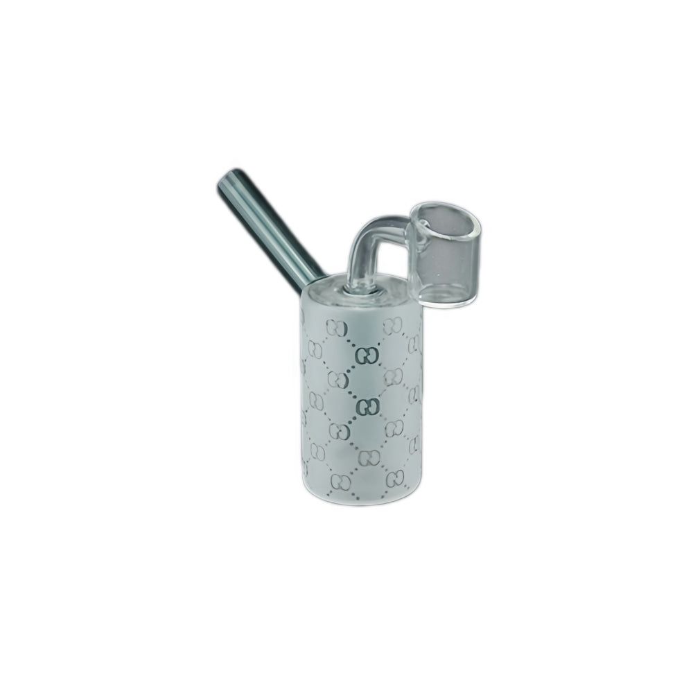 1pc 4.15" Sandblast Cylinder Mini Glass Dab Rig