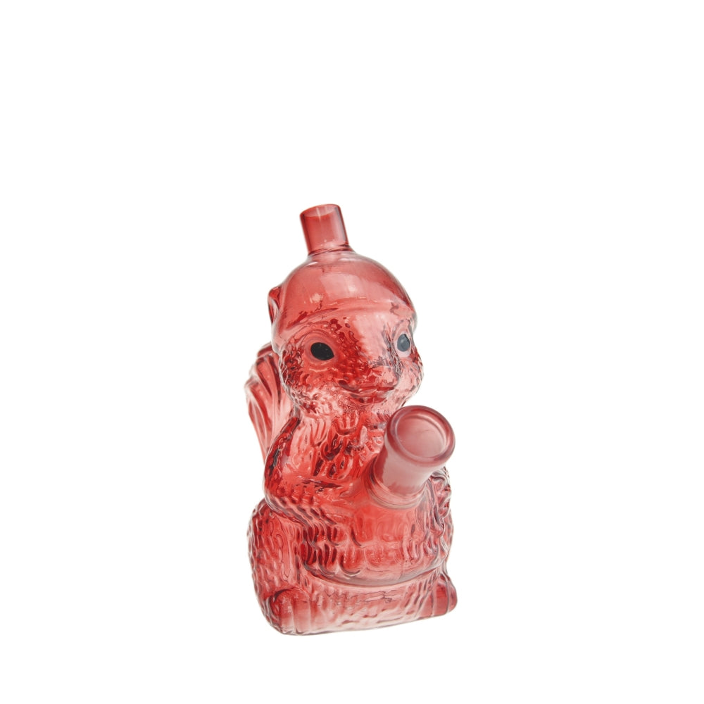 5 Inch Tall Colored Squirrel Glass Water Pipe-Random Color Comes