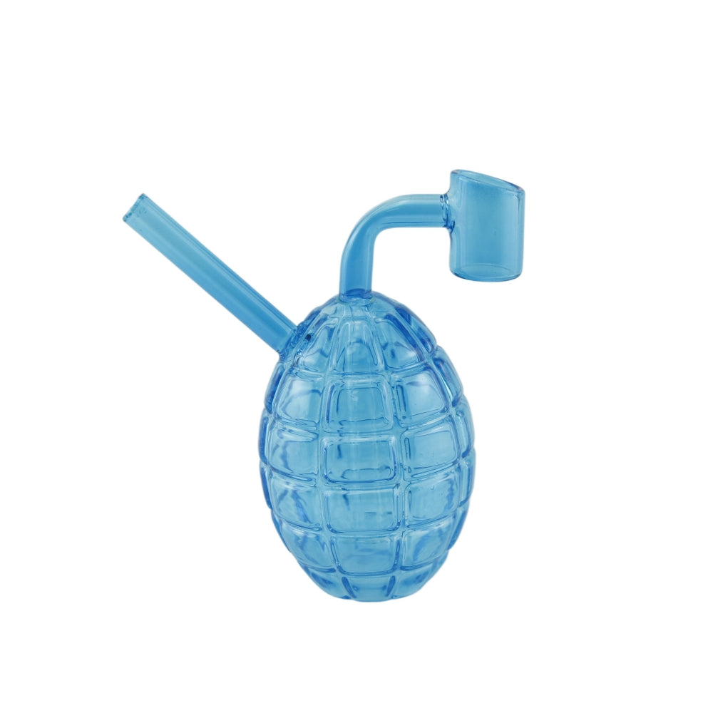 4.5" Colored Hand Grenade Glass Mini Dab Rig