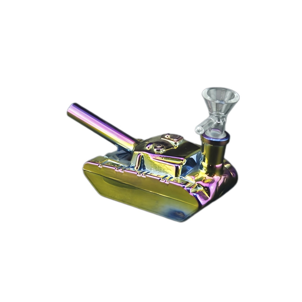 Electroplated Tank Bong Water Pipe 2.75" High