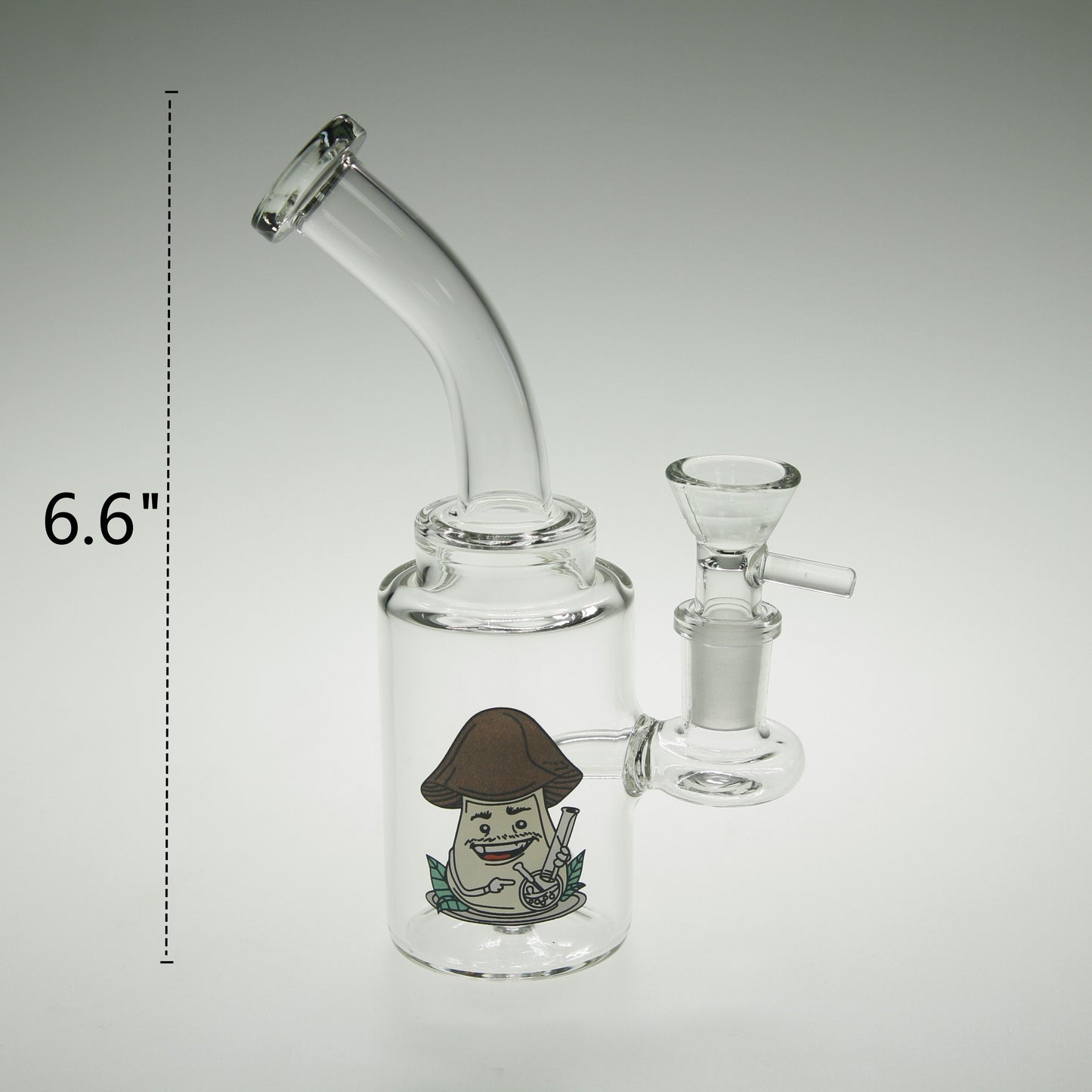 1pc 6.6" Bucket Glass Water Pipe with Percolator