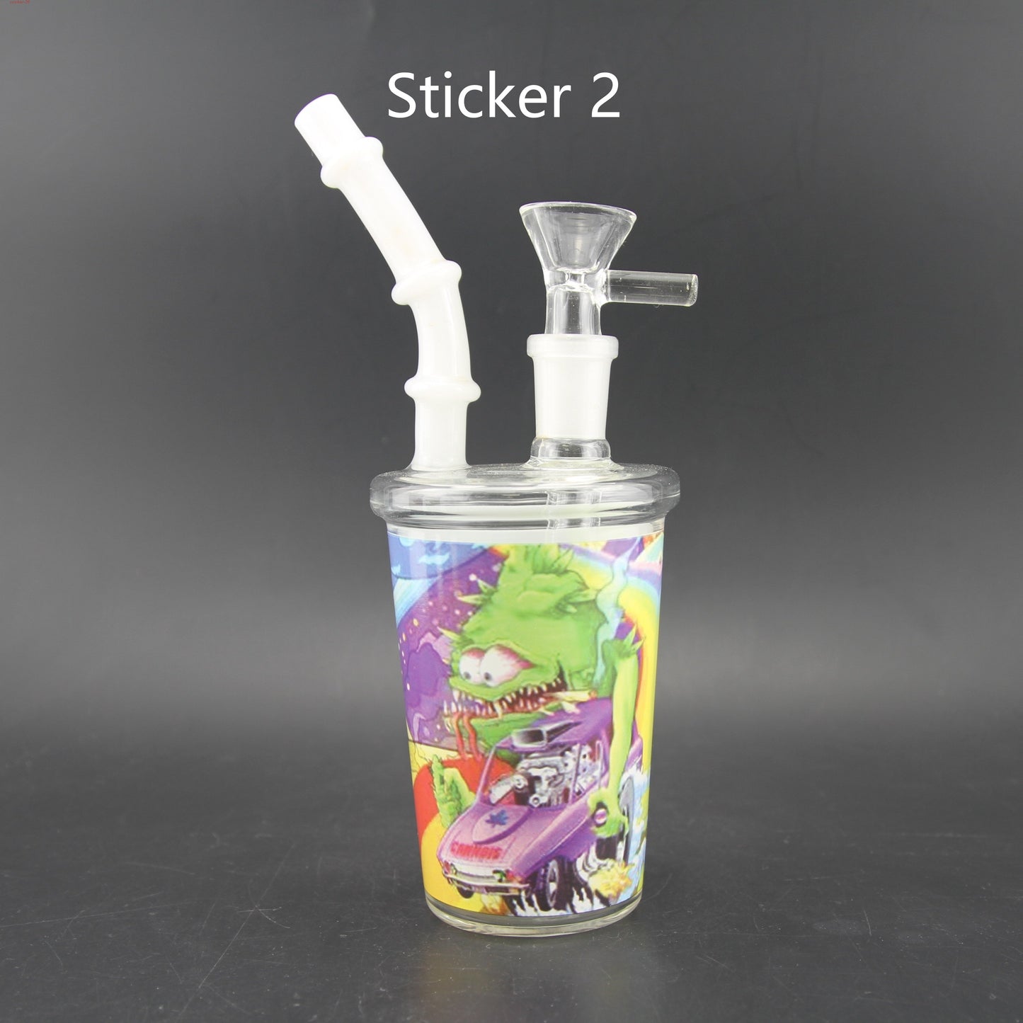 1pc 7.3" Juice Cup Glass Water Pipe