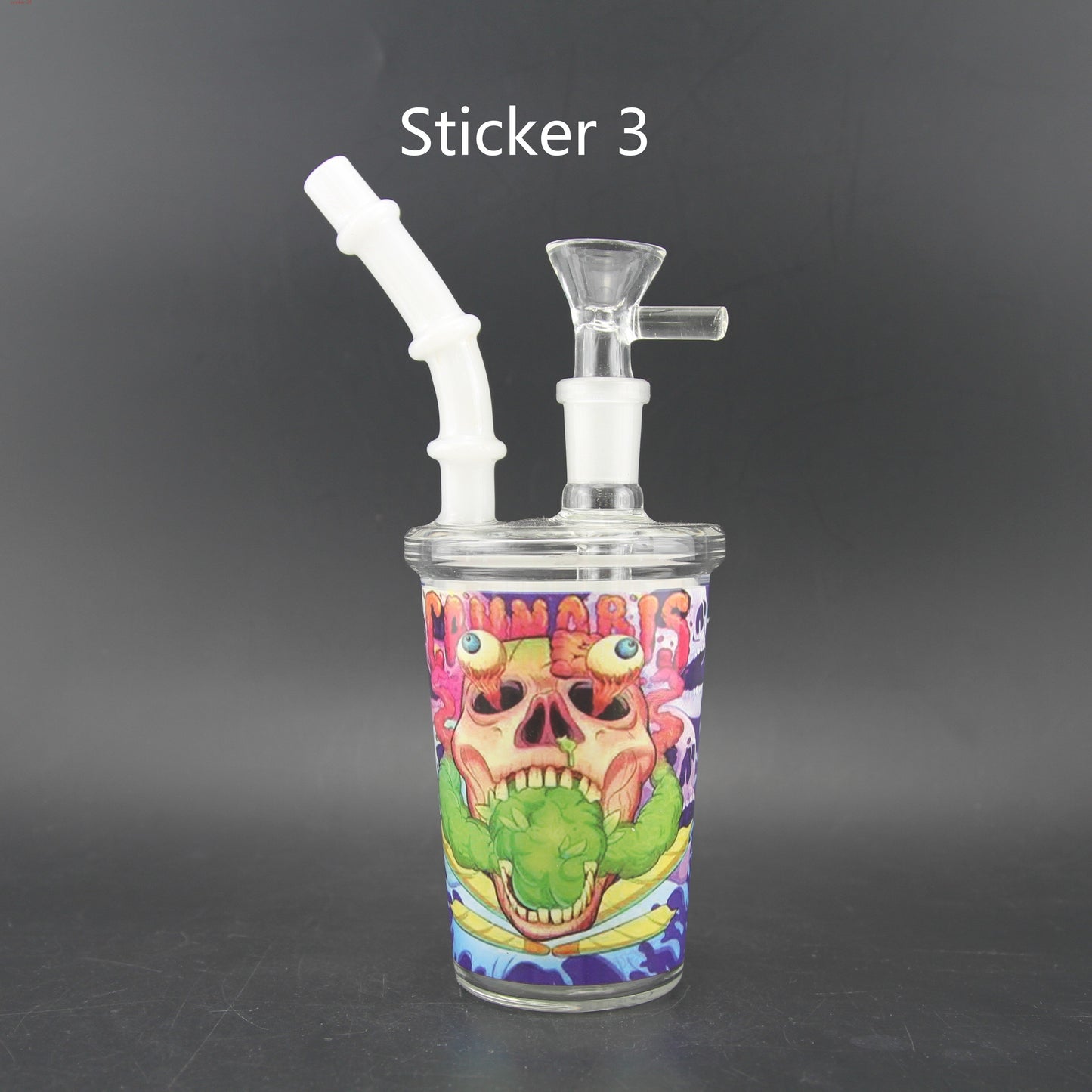 1pc 7.3" Juice Cup Glass Water Pipe