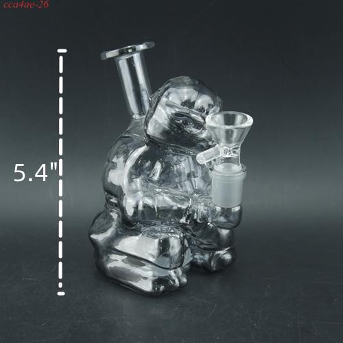 1pc 5.4" Electroplated TMNT Glass Bong and Water Pipe