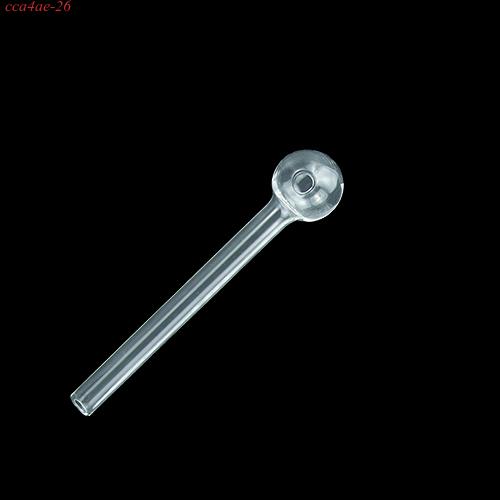 10 pieces pack Clear Glass Oil Burner Pipe 6"