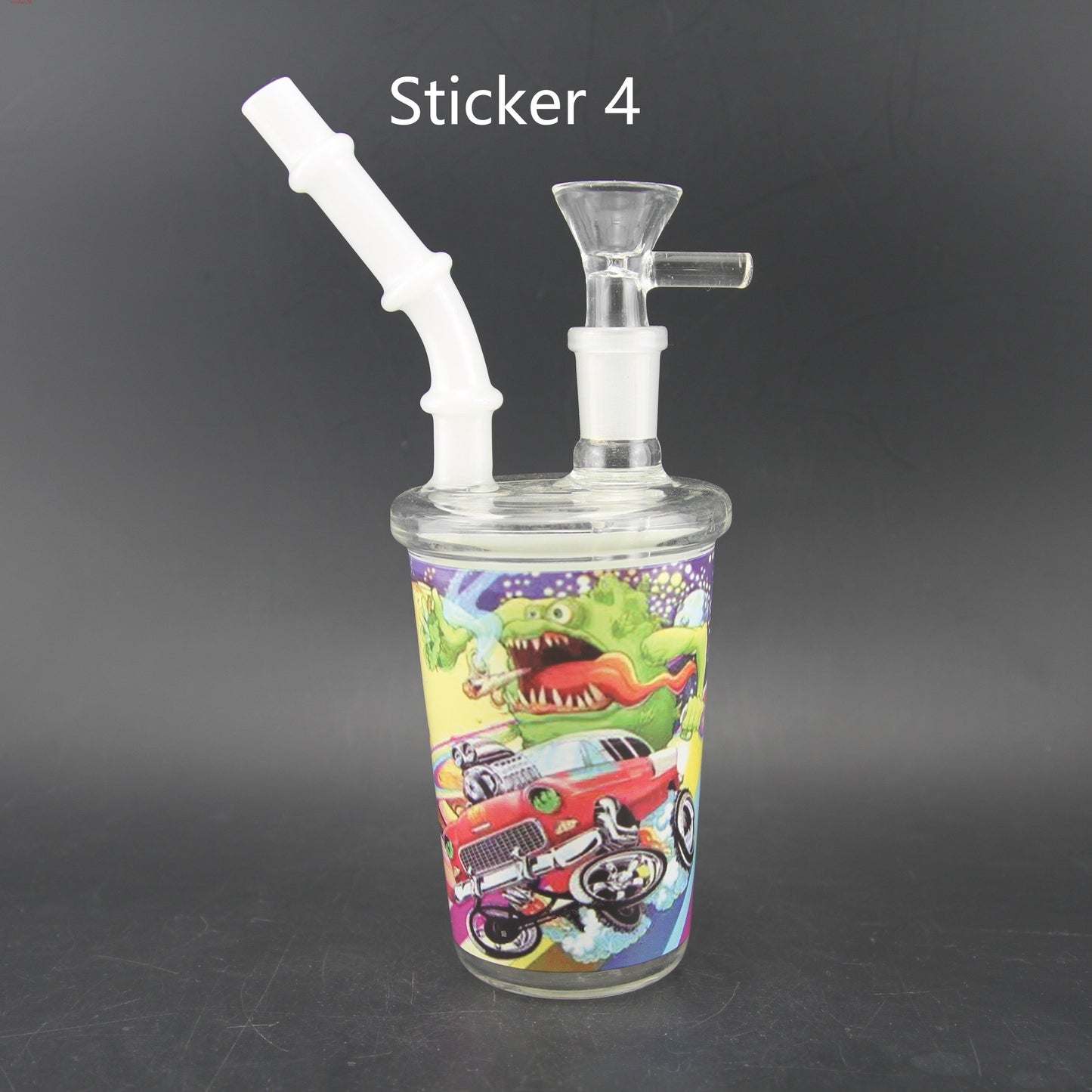 1pc 7.3" Juice Cup Glass Water Pipe