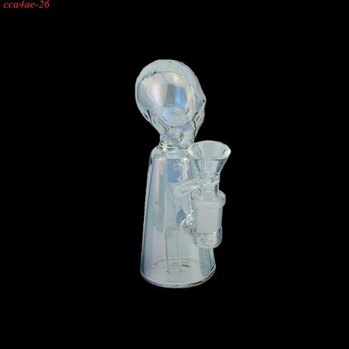1pc 5.3"Iridescent Alien Glass Water Pipe