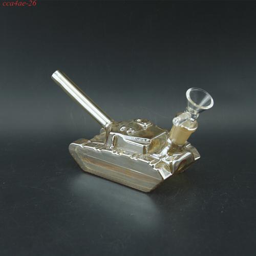 Electroplated Tank Bong Water Pipe 2.75" High