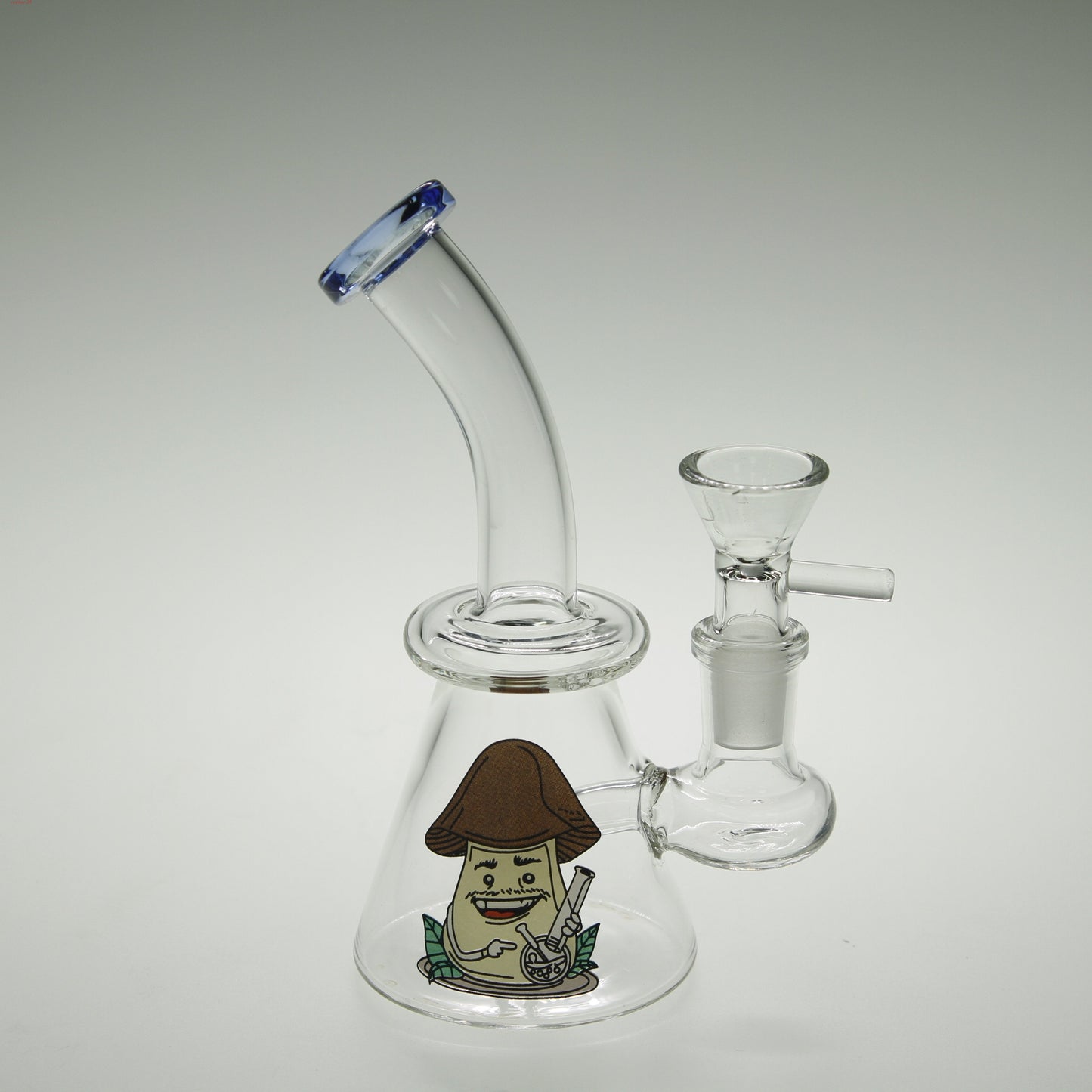 1pc 5.7" Slit diffuser Glass Beaker Water Pipe Bong