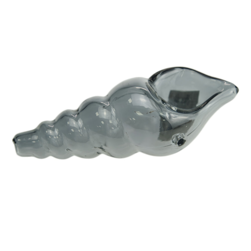 4.5" Electroplated Seashell Glass Hand Pipe-Random Color-Pack of 2
