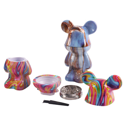 Water Transfer Printing Bear Grinder-6pcs/Display Box