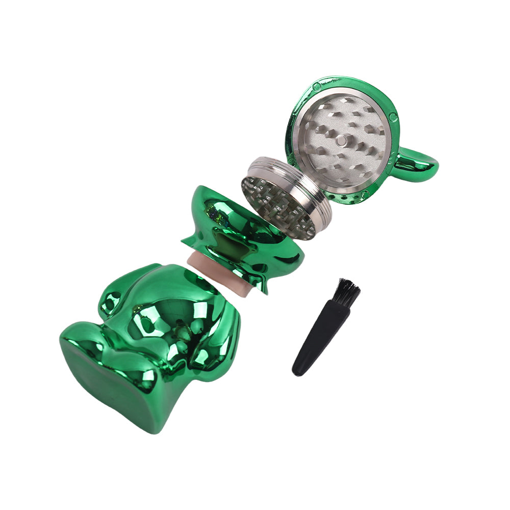 Electroplated Bear Grinder Multi Colors-6pcs/Display Box