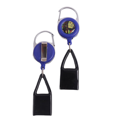 Lighter Leash Retractable Lighter Clip Keychain Assorted Colors