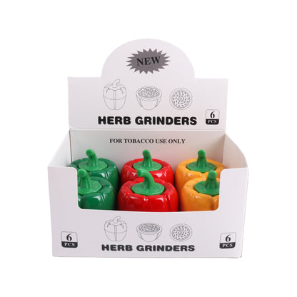 Bell Pepper Design Herb Grinder 4 Layers