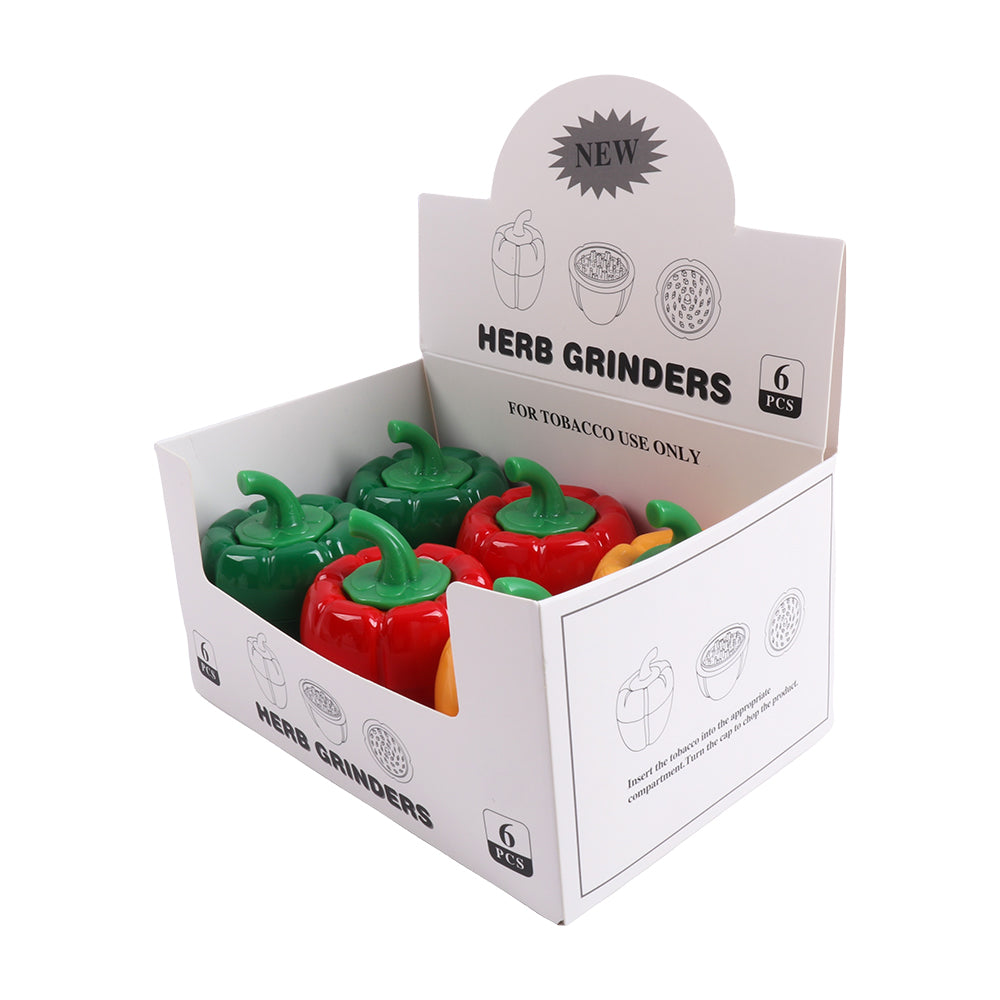 Bell Pepper Design Herb Grinder 4 Layers
