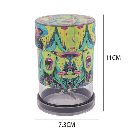 High Power Press Electric Bead Chain Herb Grinder With Luminous Light