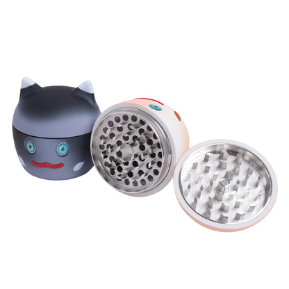 Cartoon Cat 4 Layers Zinc Alloy Tobacco Grinder Metal Herb Grinder Smoking Accessories