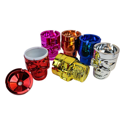 Electroplated Plastic Skull Ashtray-12PCS/Display Box