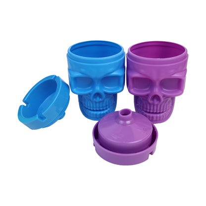 Plastic Skull Ash Tray-12 pcs in Display Box