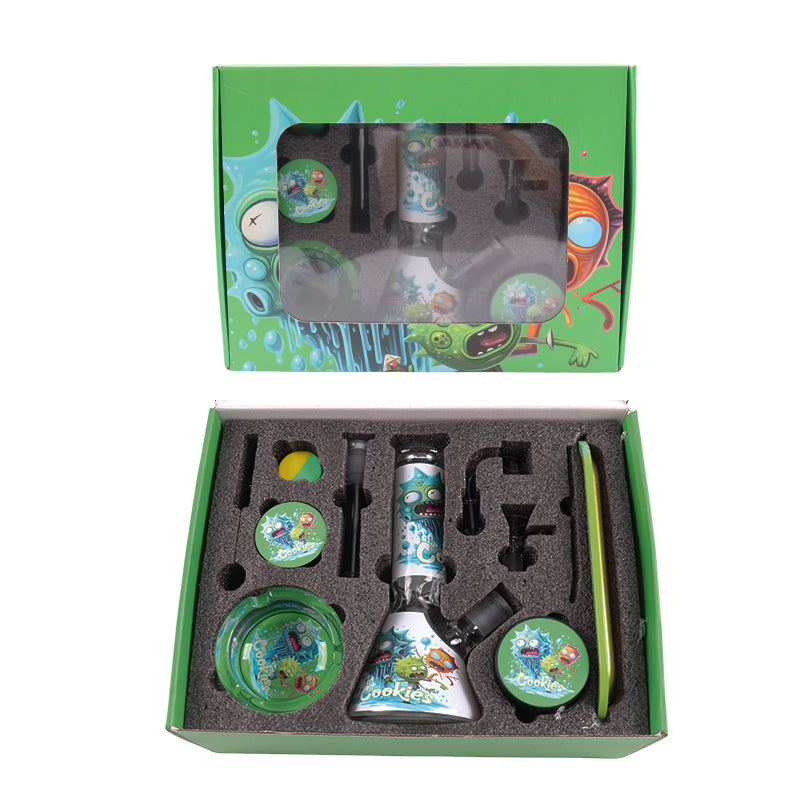 Glass Beaker Bong Water Pipe Kit