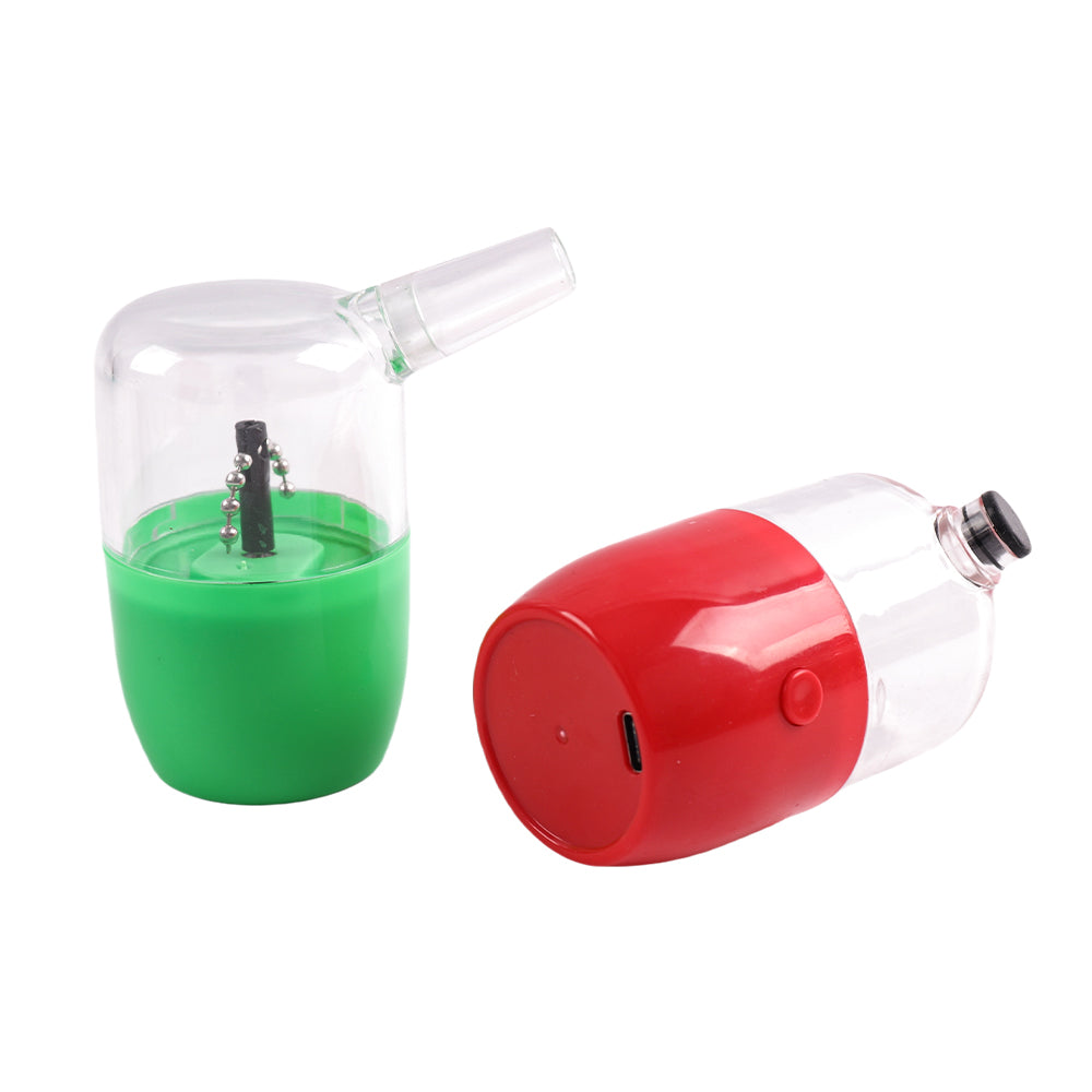 Type C Automatic Electric Herb Grinder Rechargeable Filling Cone Ball-Chain Blade Design