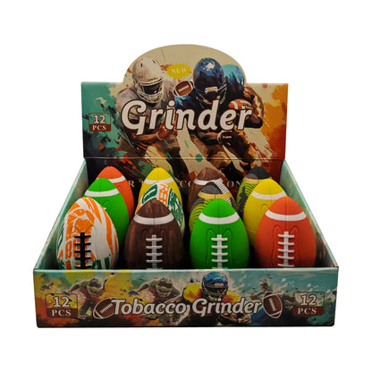 Colorful American Football Herb Grinder